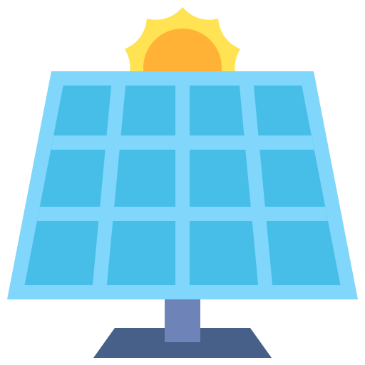 Solar panel icon